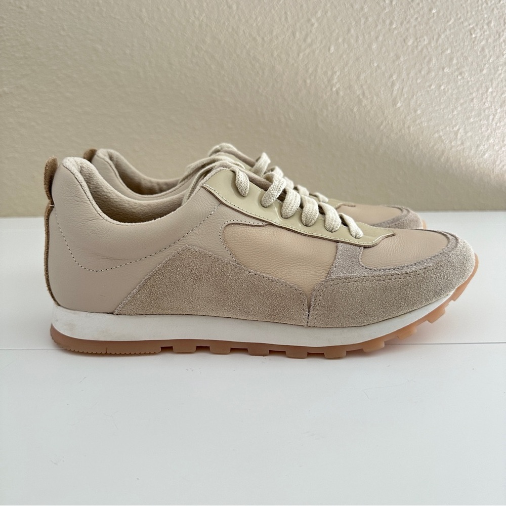 Yosi Samra Women's Paige Sneakers in Taupe Multi Cream Tan Color sz 10 - Picture 6 of 15